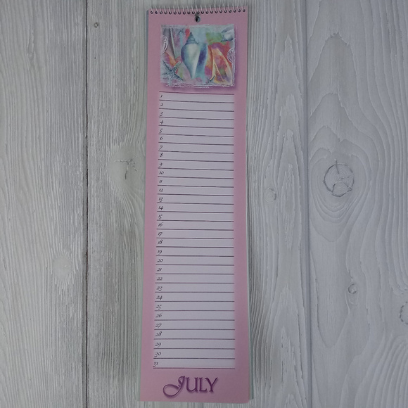 🆕For Any Year,  Tall Wall Floral Calendar, Lined - Picture 6 of 8